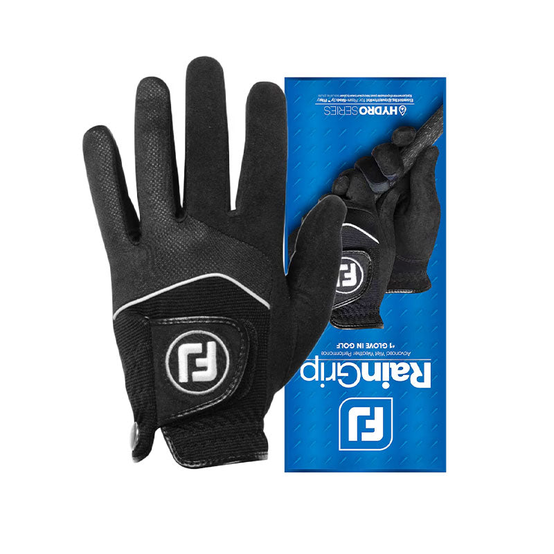 FOOTJOY RainGrip Men's All-Weather Glove (Black/Black)