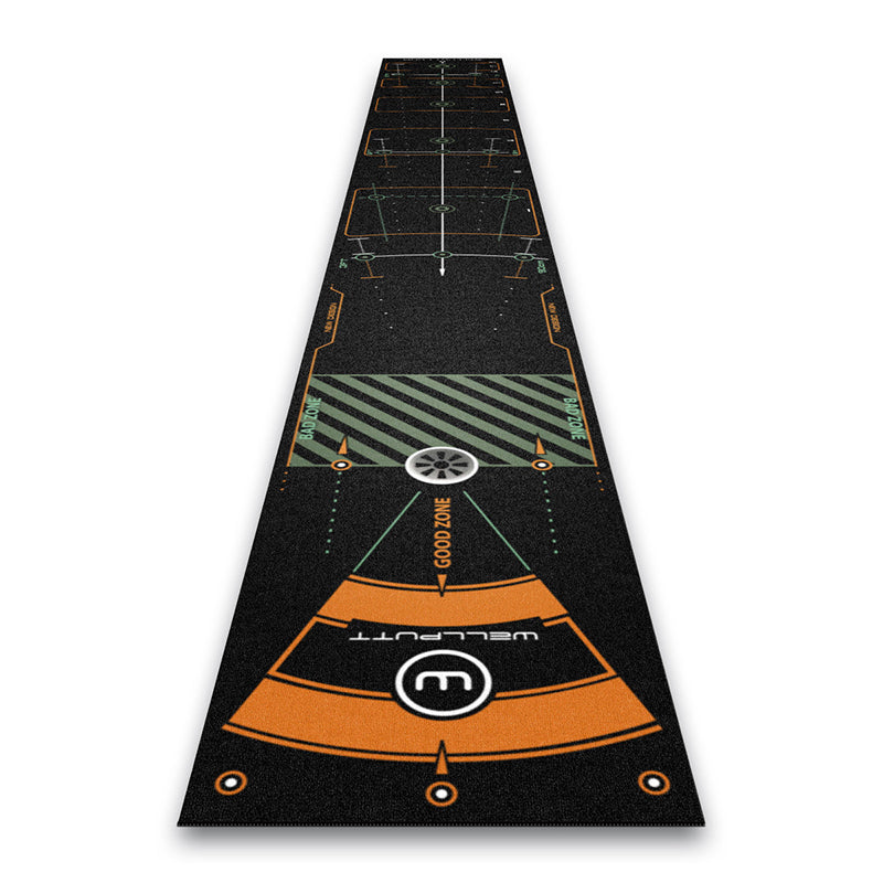 WELLPUTT Putting Mat Black - 400cm x 50cm