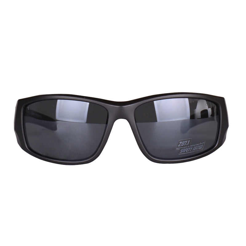 EPOCH EYEWEAR Salerno Black/Polarized Smoke Sunglasses