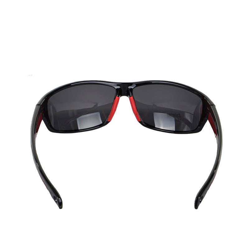 NICKENT PS8143 Glossy Black/Red Polarized Sunglasses