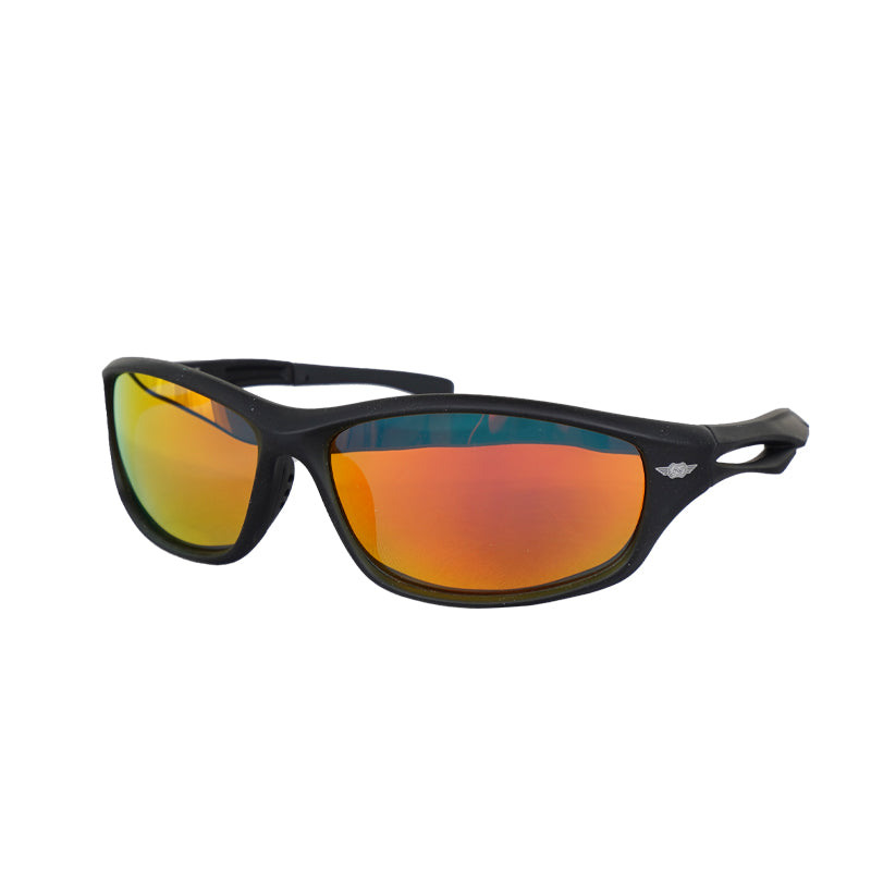 NICKENT 8321 Matte Black/Orange Polarized Sunglasses