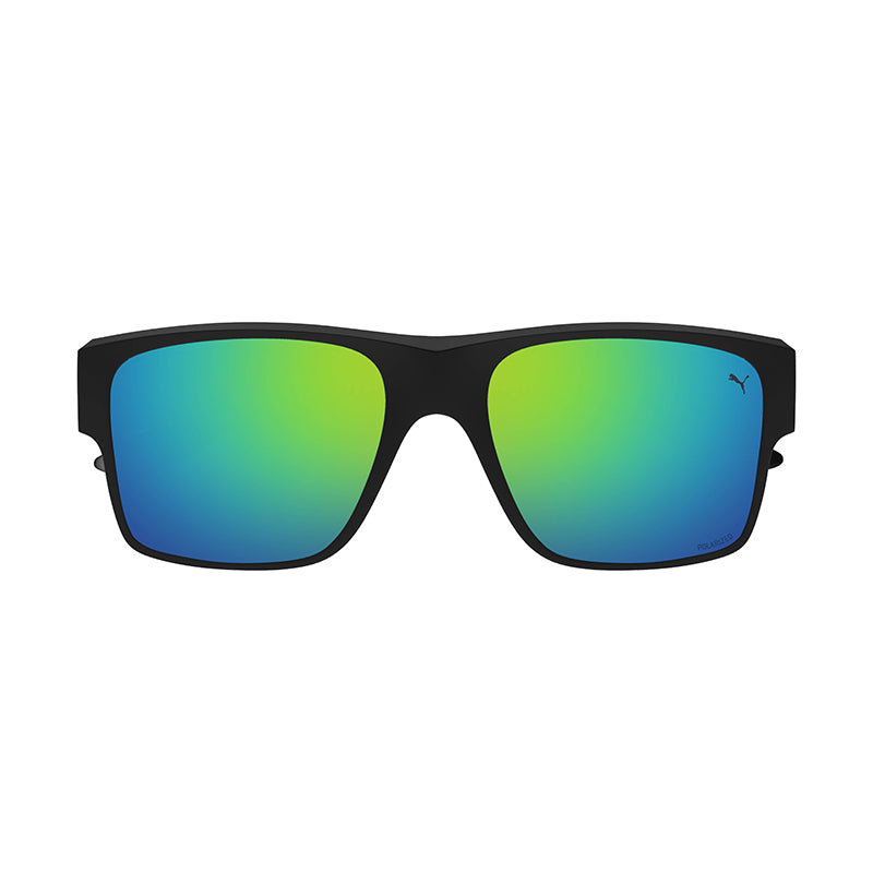 PUMA PU0403S Black/Black/Green Sunglasses