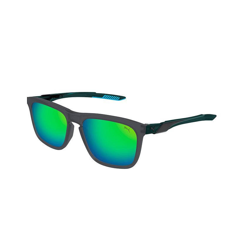 PUMA PU0376S Grey/Green/Green Sunglasses