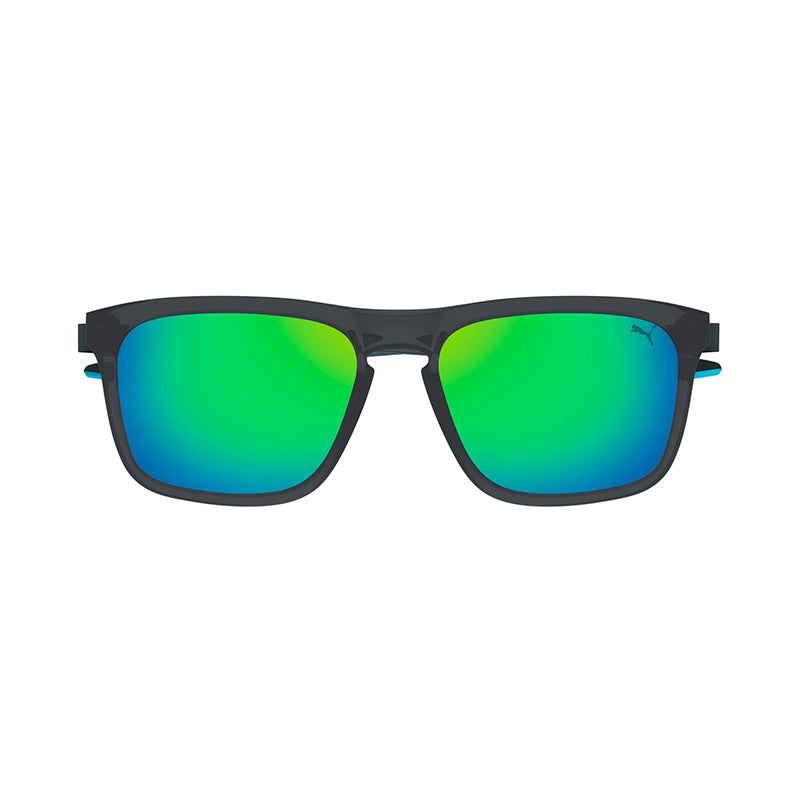 PUMA PU0376S Grey/Green/Green Sunglasses