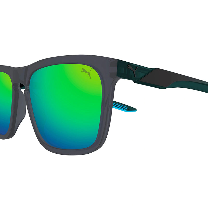 PUMA PU0376S Grey/Green/Green Sunglasses