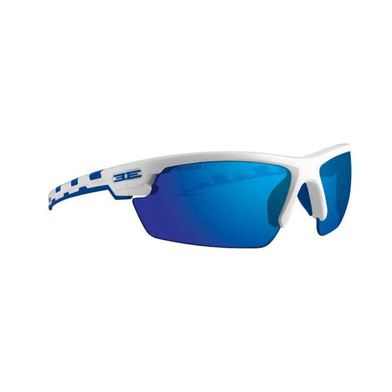 EPOCH EYEWEAR Link White/Blue Mirror Polarized Sunglasses