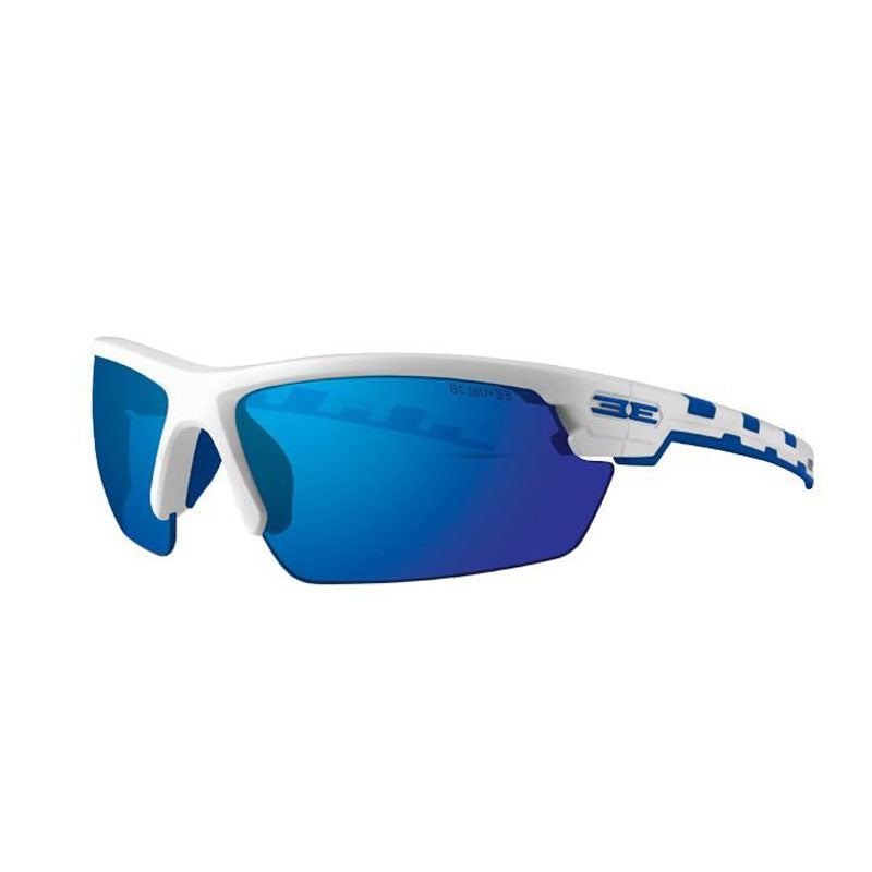 EPOCH EYEWEAR Link White/Blue Mirror Polarized Sunglasses