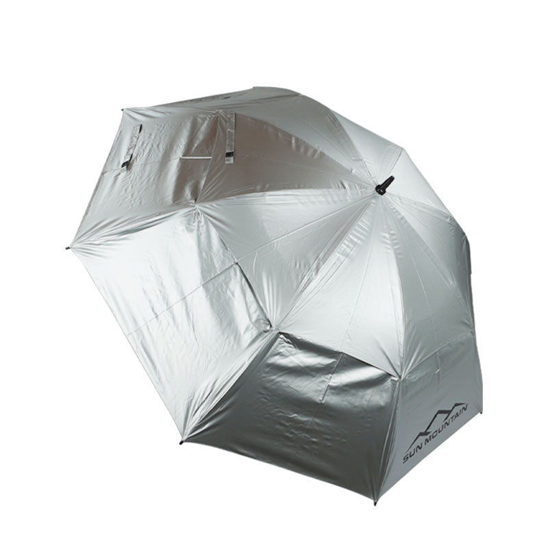 SUN MOUNTAIN 68" Double Canopy Umbrella (Silver)