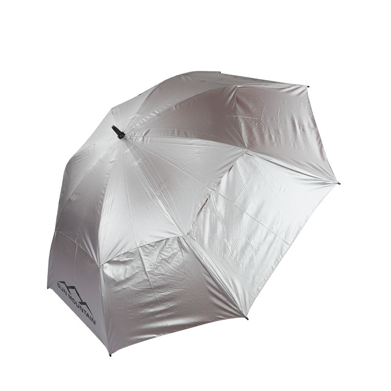 SUN MOUNTAIN 68" Double Canopy Umbrella (Silver/Red)