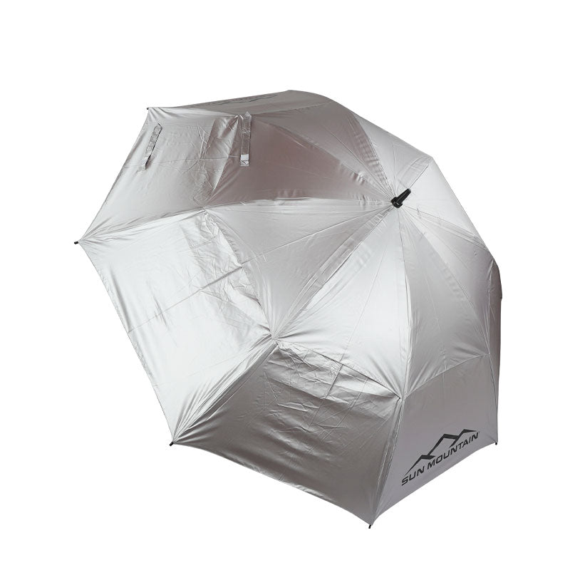SUN MOUNTAIN 68" Double Canopy Umbrella (Silver/Red)