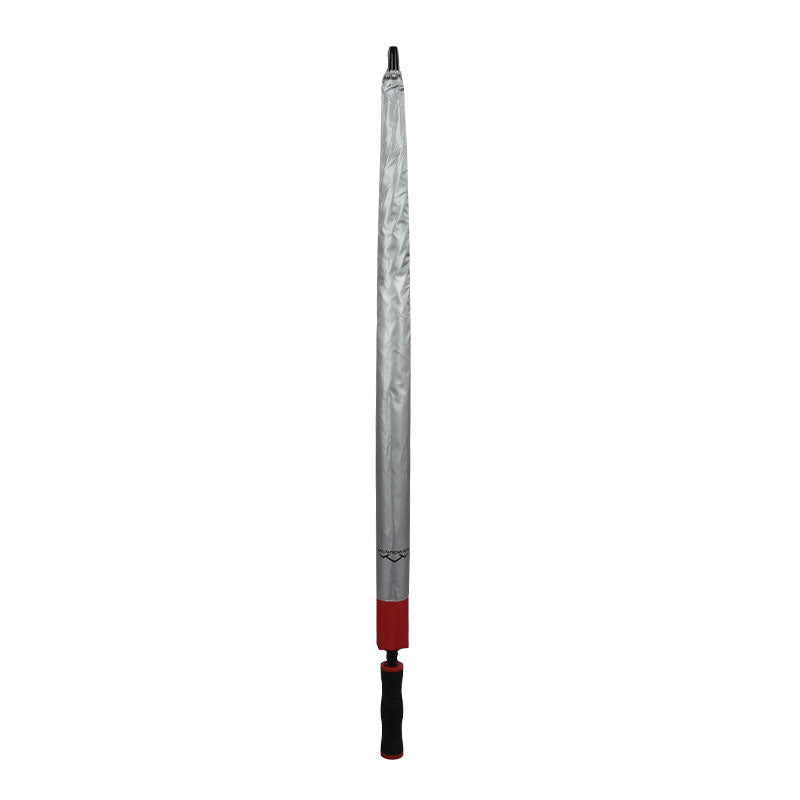 SUN MOUNTAIN 68" Double Canopy Umbrella (Silver/Red)