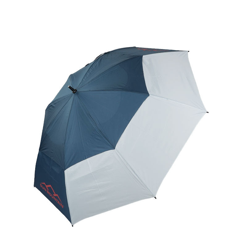 SUN MOUNTAIN 68" Double Canopy Umbrella (Navy/White/Red)