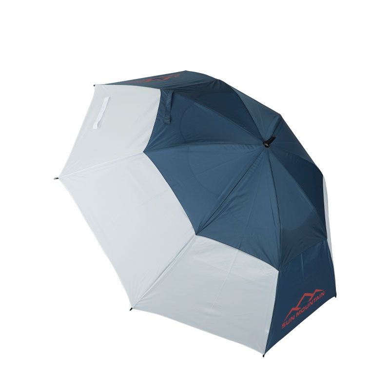 SUN MOUNTAIN 68" Double Canopy Umbrella (Navy/White/Red)