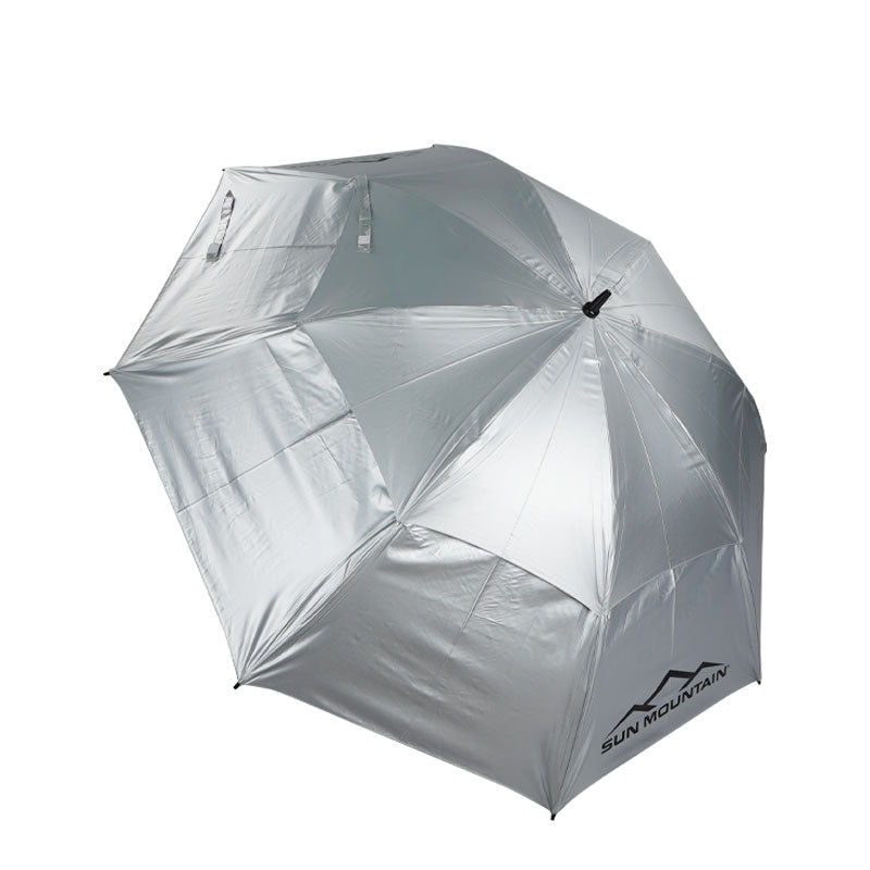 SUN MOUNTAIN 68" Double Canopy Manual Umbrella (Silver/Cavalry)