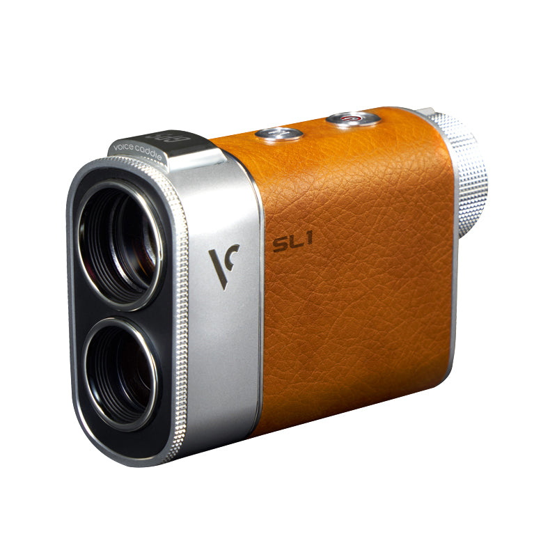 VOICE CADDIE SL1 GPS Laser Rangefinder - Silver & Leather