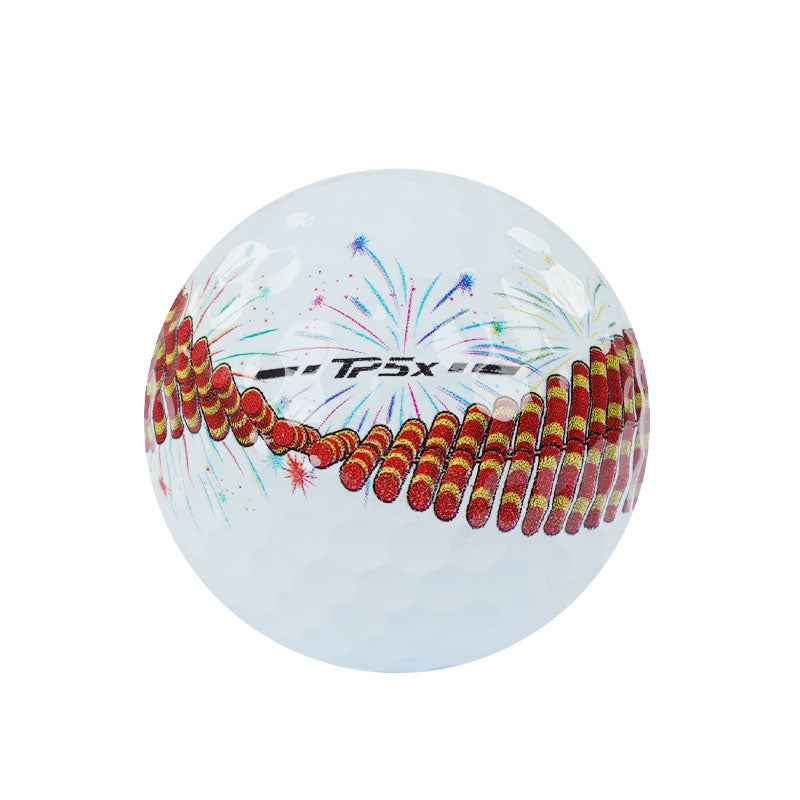 TAYLORMADE TP5x Stripe Firecracker Limited Edition (2025) Golf Ball