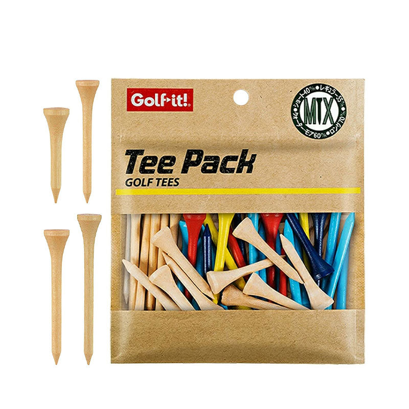 GOLF LITE T-440 Lite Mix Wood Tee Pack