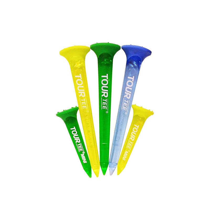 TOUR TEE Combo Neon Blue Tees 80mm - 5 Pieces