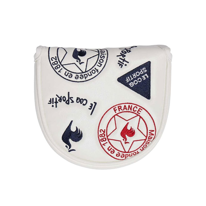 LE COQ SPORTIF GOLF Multi-Pattern Design Putter Cover (White)