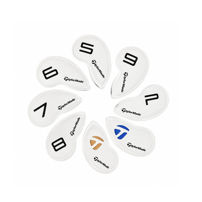 TAYLORMADE Iron Headcover (White) - 8 Pcs