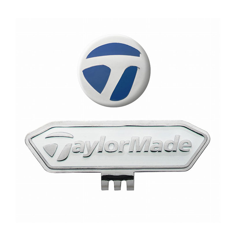 TAYLORMADE Cap Ball Marker (White/Blue)