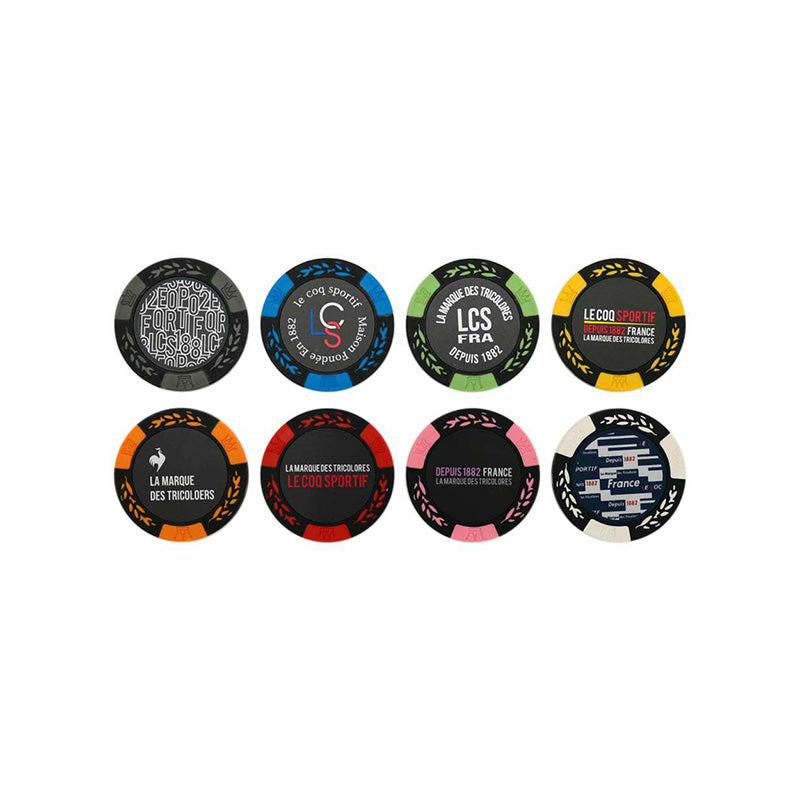 LE COQ SPORTIF GOLF Ball Markers with Storage Pouch (Black)