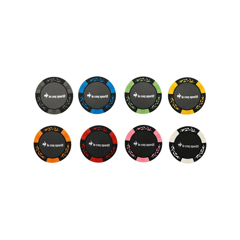 LE COQ SPORTIF GOLF Ball Markers with Storage Pouch (Black)