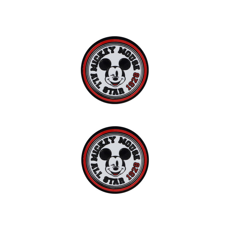 DISNEY Mickey & Friends 2 Ball Marker & 1 Hat Clip Set (Red)