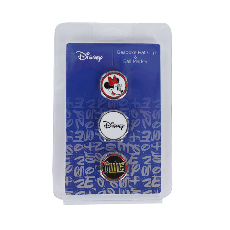 DISNEY Mickey & Friends 2 Ball Marker & 1 Hat Clip Set (Red)