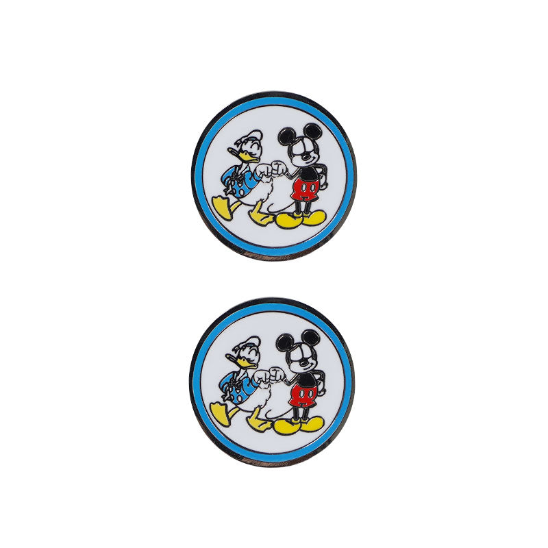 DISNEY Mickey & Friends 2 Ball Marker & 1 Hat Clip Set (Blue)