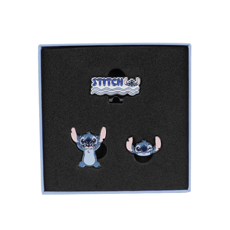 DISNEY Stitch Hat Clip & 2Pcs Marker Set