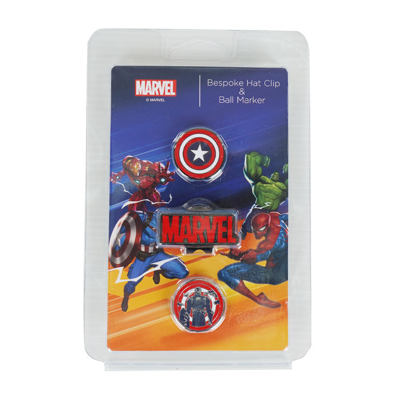 DISNEY Captain America Hat Clip & 2Pcs Marker